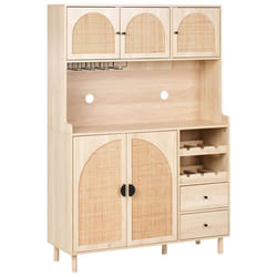 Buffet de cuisine CAMPBELLTON 120 cm Marron clair