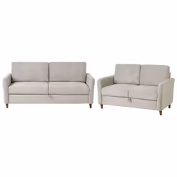 Ensemble de salon MARE Tissu Gris 5 places