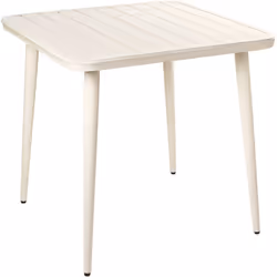 Table de repas d'extérieur en métal. Ajoutez de la chaleur à votre espace extérieur grâce à cette table de jardin élégante de ...