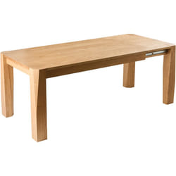 Beliani - Table à Manger Rectangulaire à Rallonge Moderne 160/200 x 90 cm Pieds en Placage mdf Bois de Frêne Clair Mission