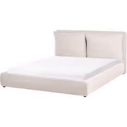 Cadre de lit moderne avec tête de lit rembourrée. Apportez une touche moderne et minimaliste à n'importe quelle chambre à cou ...