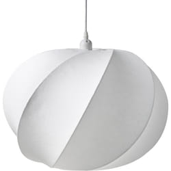 Lampe Suspendue Abat-jour Soyeux Plafonnier Moderne Blanc Maquine