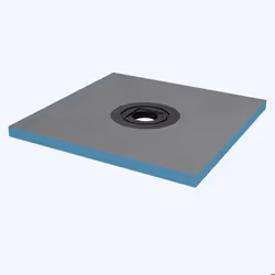 Sogood Receveur à Carreler Recoupable sur Mesure pour Douche Bac de Douche avec Pente Intégrée 75x75x4cm Design XPS