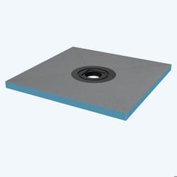 Sogood Receveur à Carreler Recoupable sur Mesure pour Douche Bac de Douche avec Pente Intégrée 75x75x4cm Design XPS