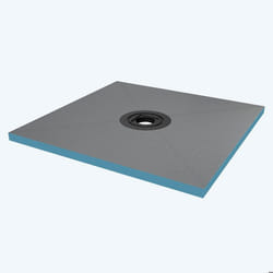 Sogood Receveur à Carreler Recoupable sur Mesure pour Douche Bac de Douche avec Pente Intégrée 100x100x4cm Design XPS
