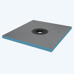 Sogood Receveur à Carreler Recoupable sur Mesure pour Douche Bac de Douche avec Pente Intégrée 80x90x4cm avec Bonde AL06 Design XPS