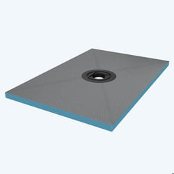 Sogood Receveur à Carreler Recoupable sur Mesure pour Douche Bac de Douche avec Pente Intégrée 80x120x4cm avec Bonde AL06 Design