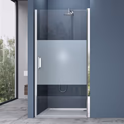 Sogood Porte de douche auto-levante 100cm paroi de douche pare-douche pour niche Teramo24MS droite 100x195cm