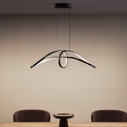 Sogood Suspension Luminaire LED Salon Lampe Noire 30W Lustre Réglable 7176LM Éclairage Suspendu Intérieur Design Alivetta7094