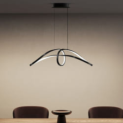Sogood Suspension Luminaire LED Salon Lampe Noire 30W Lustre Réglable 7176LM Éclairage Suspendu Intérieur Design Alivetta7094