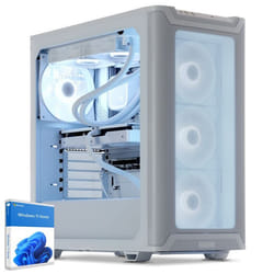 Sedatech PC Gamer Premium White Edition • AMD Ryzen 7 9800X3D • RTX5070 • 32Go DDR5 • 2To SSD M.2 • Windows 11