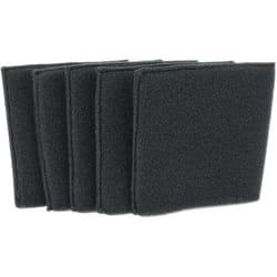 5x filtre compatible avec Einhell te-vc 2340 sacl, 2238 sacl ex ch, 2340 sacl ex arg aspirateur - Filtre en mousse noir - Vhbw