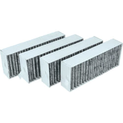 4x Filtres à charbon actif compatible avec Bosch Series 6/8 PVQ811F15E, PVQ890F25E, PVQ895F25E, PVS611B16E, PVS63SB16F hotte aspirante - Vhbw