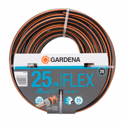 Gardena 18045-26, 25 m, Noir, Orange, 25 bar, 1,5 cm