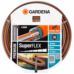 Gardena 18099-20, 50 m, Au-dessus/sous la terre, Gris, Orange, 35 bar, 1,3 cm