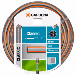Gardena 18000-20, 15 m, Gris, Orange, Tuyau seulement, PVC, 22 bar, 1,3 cm