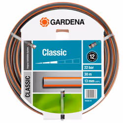 Gardena Tuyau Classic 13 mm (1/2"), 30 m, Gris, Orange, Tuyau seulement, PVC, 22 bar, 1,3 cm