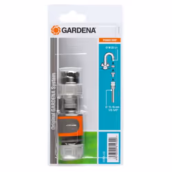 Gardena 18285-20, Connecteur de tuyau, 3/4", Gris, Orange