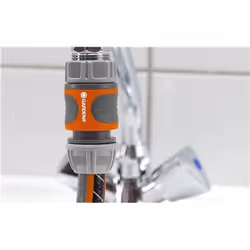 Gardena 18285-20 raccord des tuyaux d'eau Connecteur de tuyau Gris, Orange 1 pièce(s)