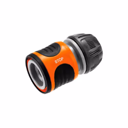 Raccord GARDENA Aquastop pour tuyau Ø intérieur 15mm - 18213-26 - Raccord de tuyau Aquastop permettant de couper l'eau automa ...