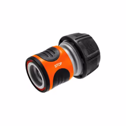 Raccord GARDENA Aquastop pour tuyau Ø intérieur 19mm - 18214-26 - Raccord de tuyau Aquastop permettant de couper l'eau automa ...