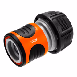 Gardena Raccord Aquastop premium, Noir, Orange