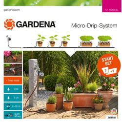 Gardena - Kit d'arrosage goutte-à-goutte pour plantes en pots + programmateur (13002-20).