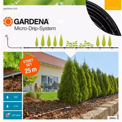 Gardena 13011-20, 25 m, Noir