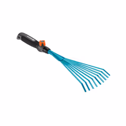 Gardena Balai à gazon combisystem, Râteau manuel, Noir, Turquoise, Acier, Plastique, Noir, 1 pièce(s)