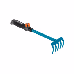 Gardena Râteau à fleurs combisystem, Râteau manuel, Noir, Turquoise, Acier, Plastique, Noir, 1 pièce(s)