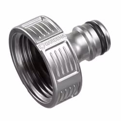 Gardena 18242-50, Connecteur de tuyau, 1", Métal, Argent