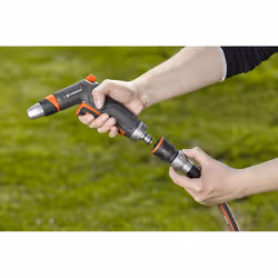 Gardena 18253-50 raccord des tuyaux d'eau Connecteur de tuyau Métal Noir, Orange, Argent 1 pièce(s)