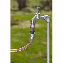 Gardena 18255-20 raccord des tuyaux d'eau Connecteur de tuyau Métal, Plastique Noir, Gris, Métallique 1 pièce(s)