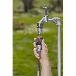 Gardena 18255-50 raccord des tuyaux d'eau Connecteur de tuyau Métal Noir, Argent 1 pièce(s)
