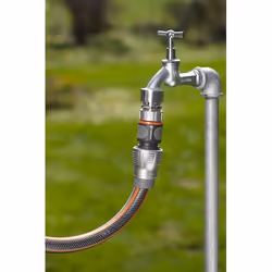 Gardena 18256-20 raccord des tuyaux d'eau Connecteur de tuyau Métal, Plastique Noir, Gris, Métallique 1 pièce(s)