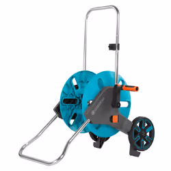 Gardena 18511-20, Chariot sur roues, Manuel, Fonctionnel, Noir, Bleu, Acier inoxydable, Métal, Plastique, 60 m