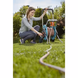 Gardena AquaRoll M Easy Chariot sur roues Manuel Noir, Bleu, Orange