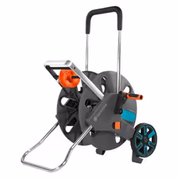 Gardena AquaRoll L Easy, Chariot sur roues, Manuel, Fonctionnel, Noir, Bleu, Orange, Autonome, 100 m
