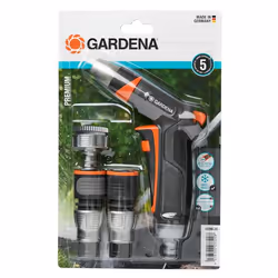 Gardena 18298-20, Connecteur de pistolet/pulvérisateur, Plastique, Gris, Orange