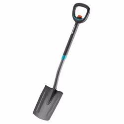 Gardena 17020-20, Pelle à drain, Acier inoxydable, Noir, En forme de D, Monochromatique, 1260 mm