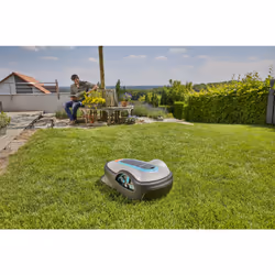 Gardena SILENO Life 750 tondeuse à gazon Tondeuse à gazon robot Batterie Noir, Bleu, Orange