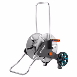 Gardena 18540-20, Bobine multi-positions, Manuel, Fonctionnel, Noir, Acier inoxydable, Métal, Plastique, 60 m
