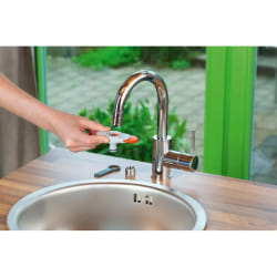 Gardena 18210-20 raccord des tuyaux d'eau Connecteur de robinet Noir, Chrome, Gris 1 pièce(s)