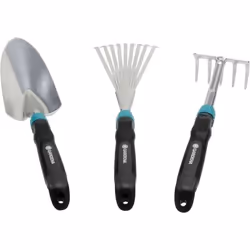 Gardena 8964-30, 3 pièce(s), Noir, Argent, Acier inoxydable