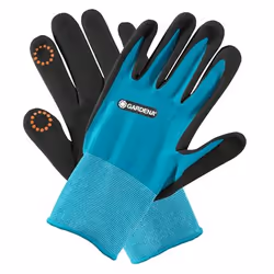 Gardena 11512-20, Gants de jardin, Noir, Bleu, L, SML, Elastane, Nitrile, Polyester, 42% polyester, 55% nitrile, 3% élasthann ...