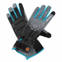 Gardena 11540-20, Gants de jardin, Noir, Bleu, Gris, M, SML, Coton, Elastane, Nylon, Polyester, Polyuréthane, 38 % polyester, ...