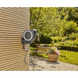 Gardena RollUp Enrouleur mural Automatique Noir, Gris - Vue supplémentaire 4