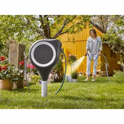 Gardena RollUp Enrouleur posé au sol Automatique Noir, Gris