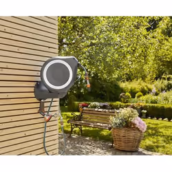 Gardena RollUp M Enrouleur mural Automatique Noir, Bleu, Gris - Vue supplémentaire 4