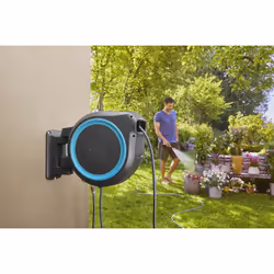 Gardena 18620-20 enrouleur de tuyau d'arrosoir de jardin Enrouleur mural Automatique Noir